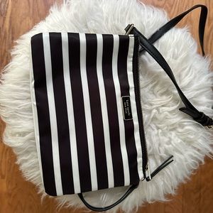 Kate Spade small black and white crossbody